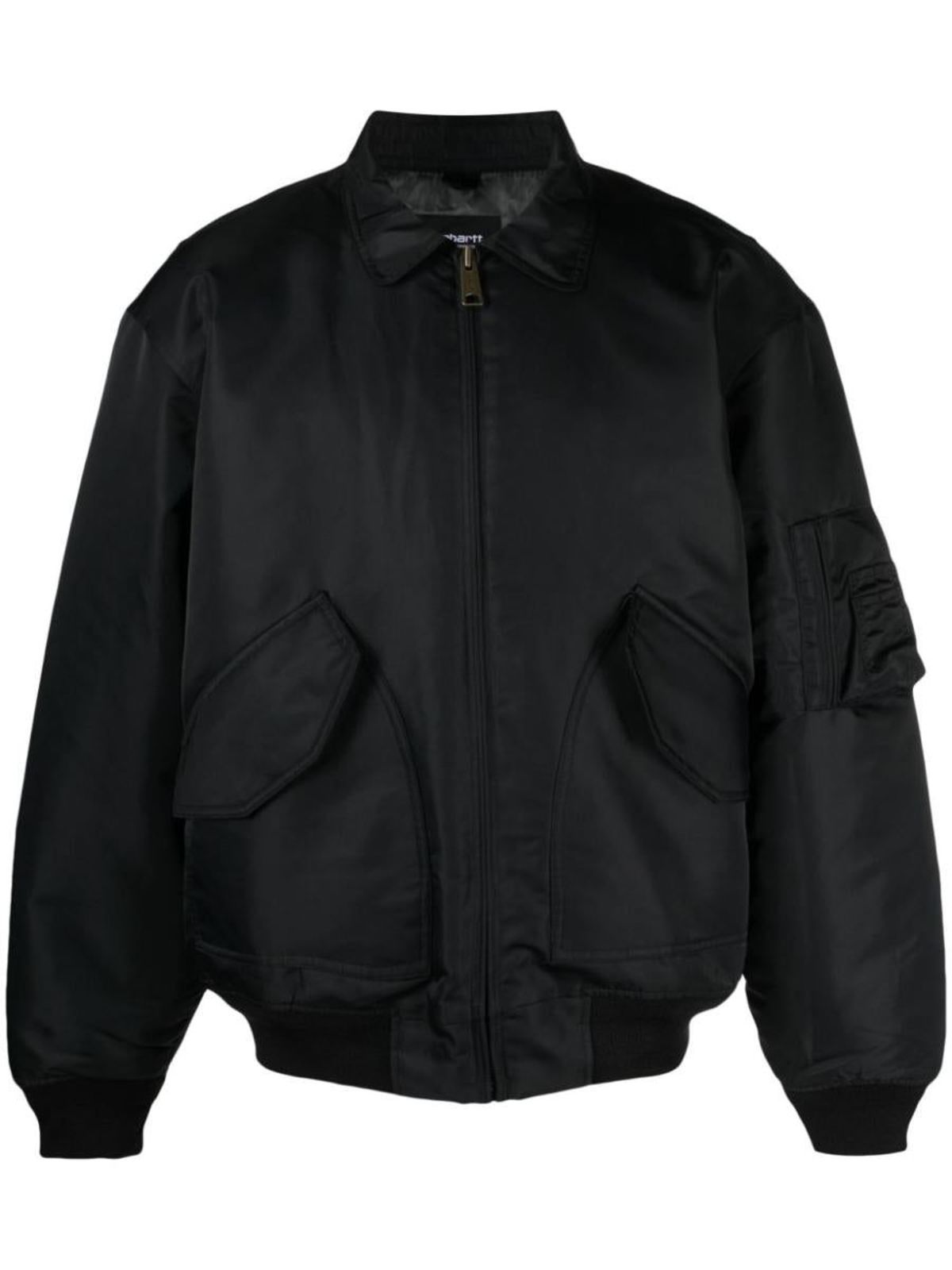 CARHARTT WIP OLTEN BOMBER - Black | Garmentory