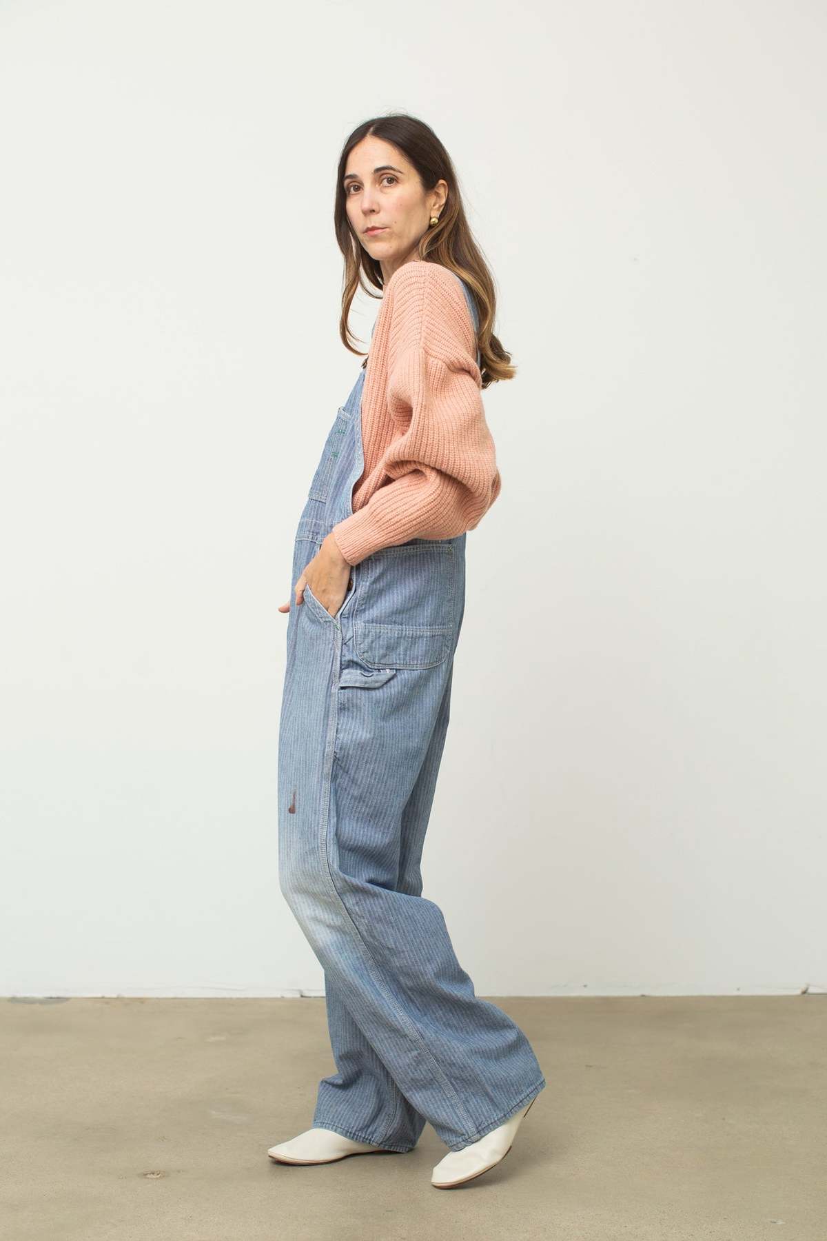 Key Herringbone Stripe Overalls Garmentory