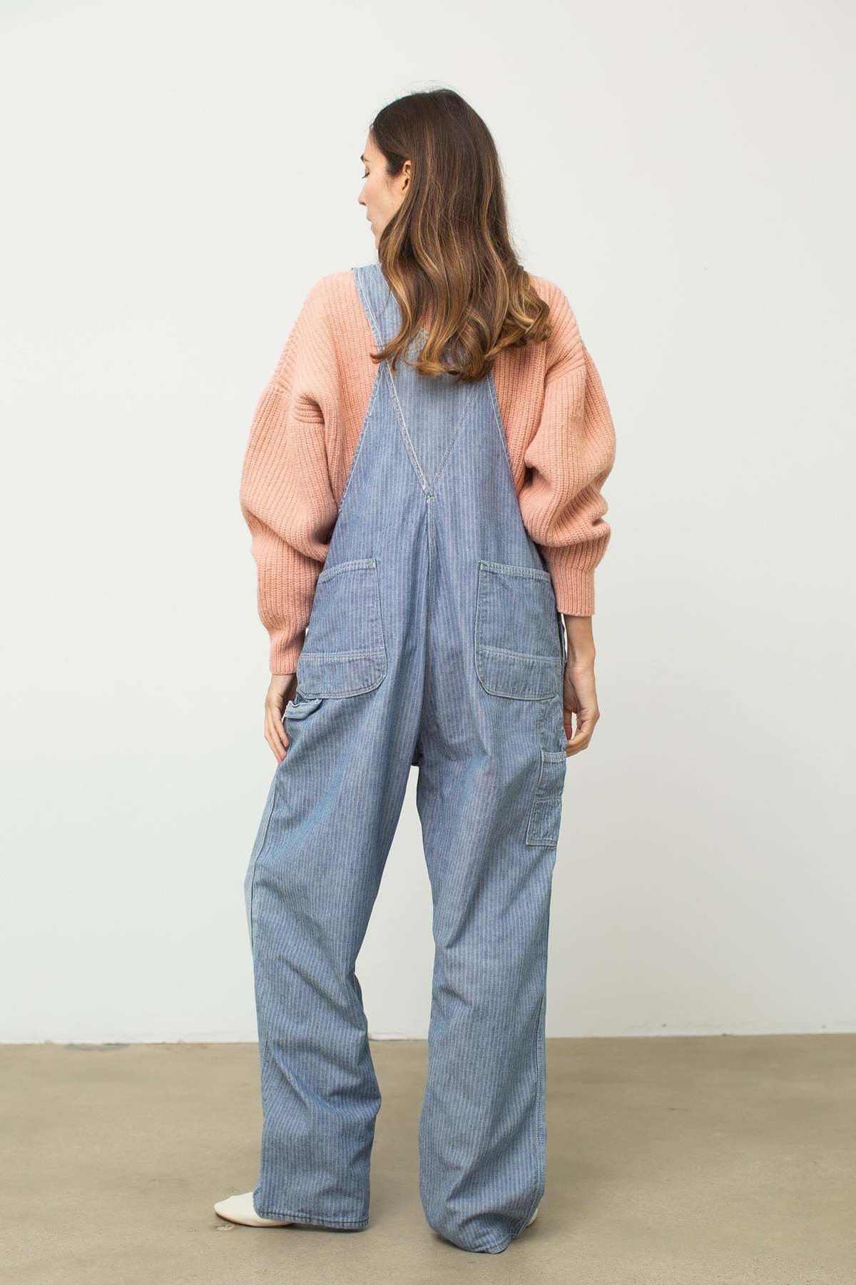 Key Herringbone Stripe Overalls Garmentory