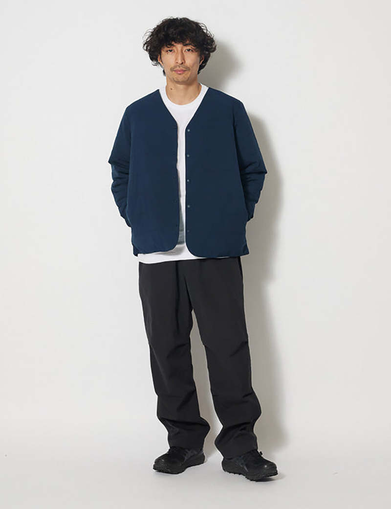 Snow Peak Flexible Insulated Cardigan - Navy Blue | Garmentory