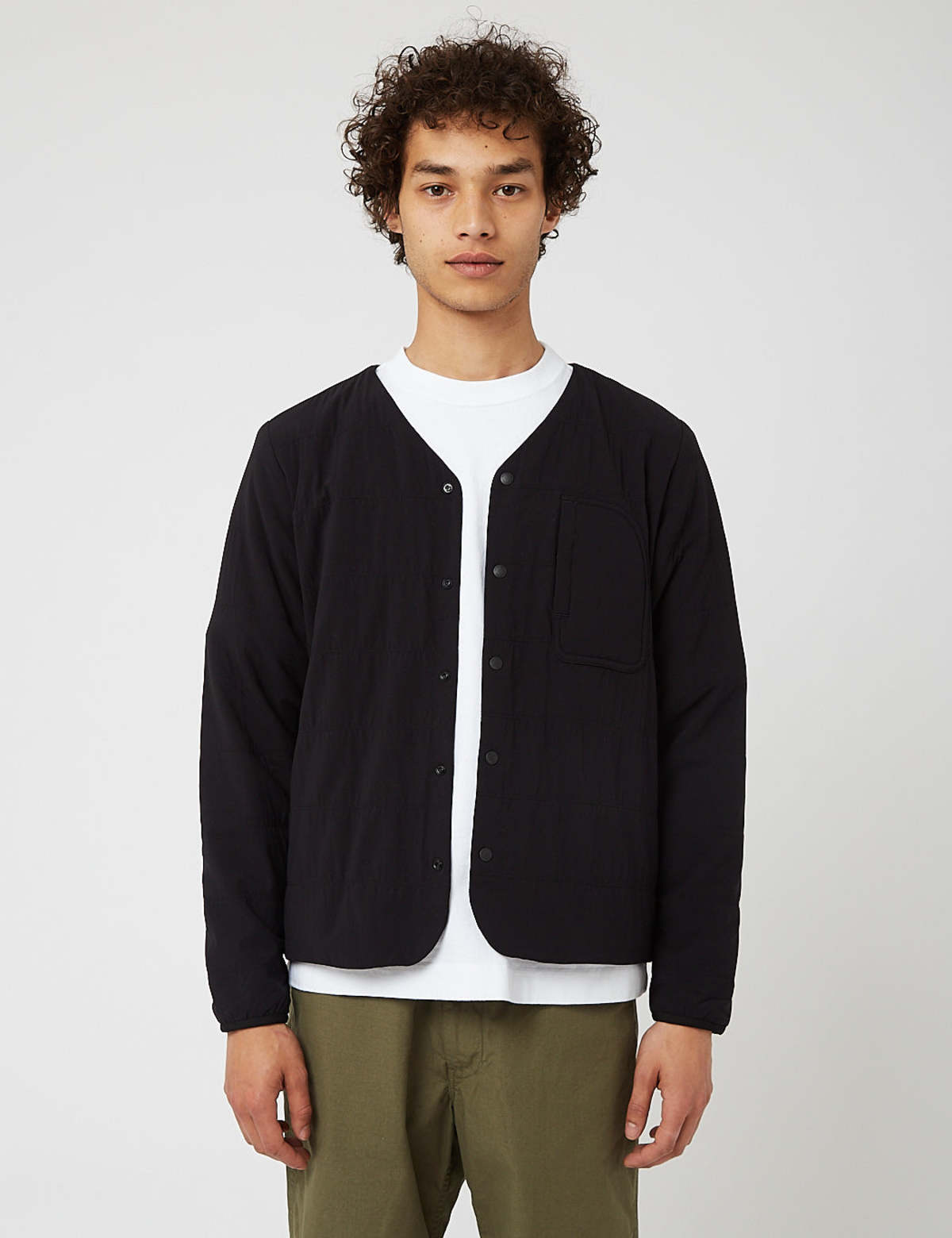 Snow Peak Flexible Insulated Cardigan - Black | Garmentory