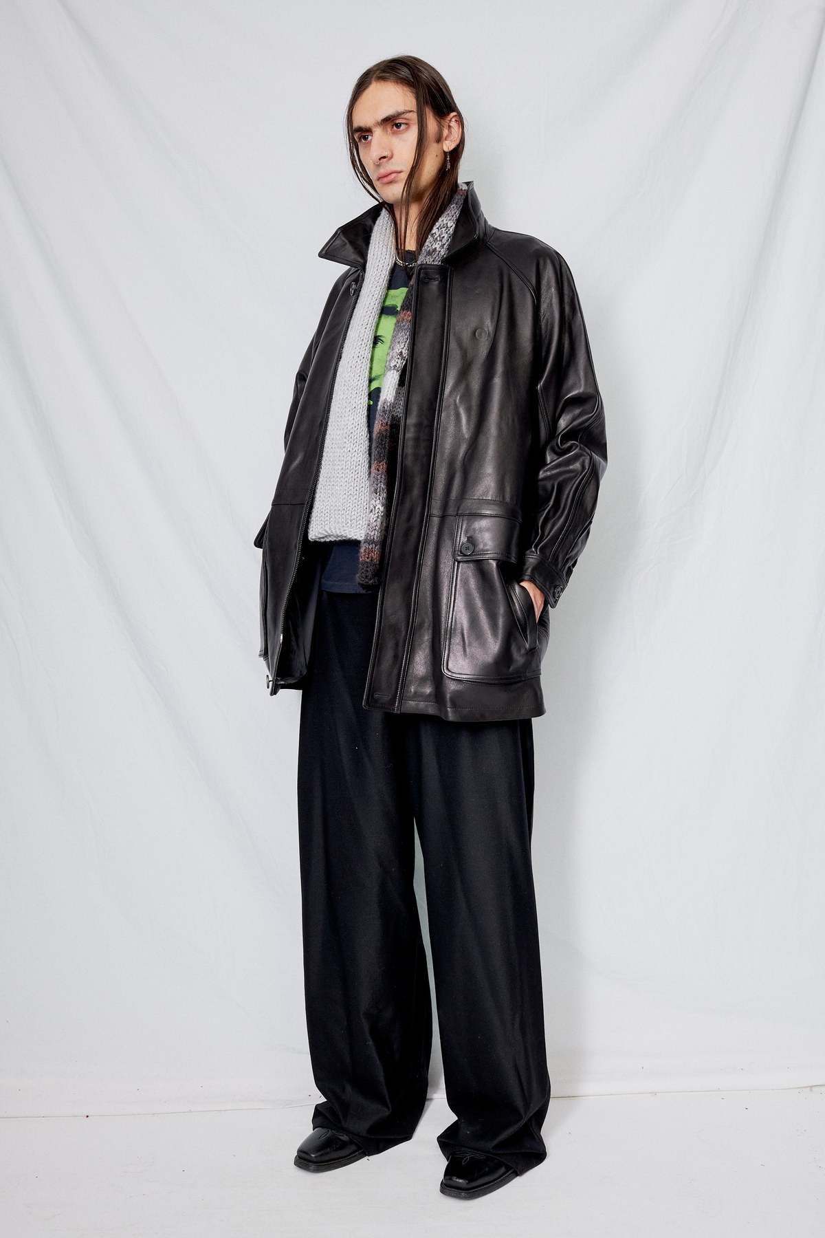 Dunst ♥ UNISEX LEATHER HALF JACKET /追跡付 Dunst UNISEX LEATHER HALF JACKET