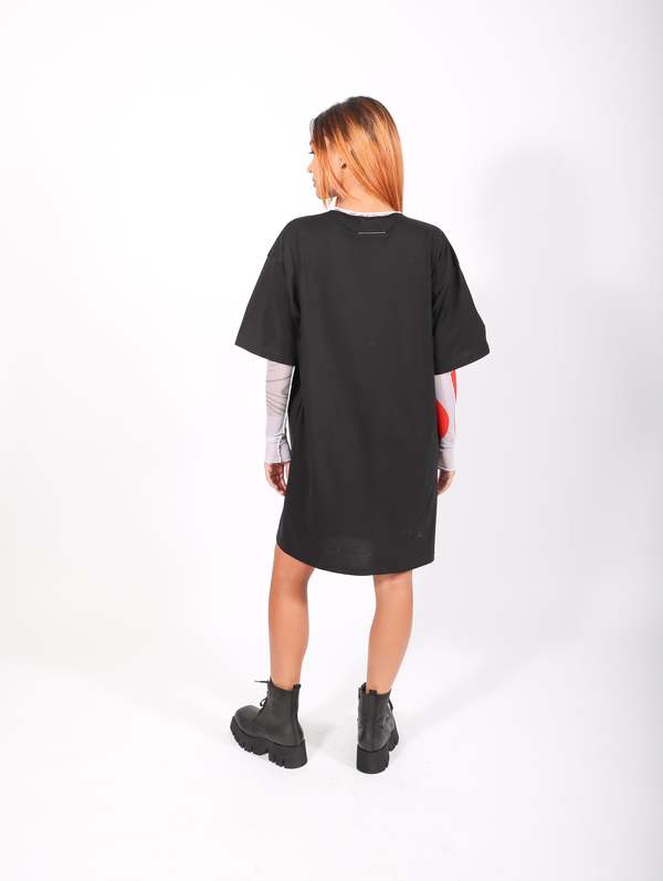 deep vt shirt dress Deep V T-Shirt Dress