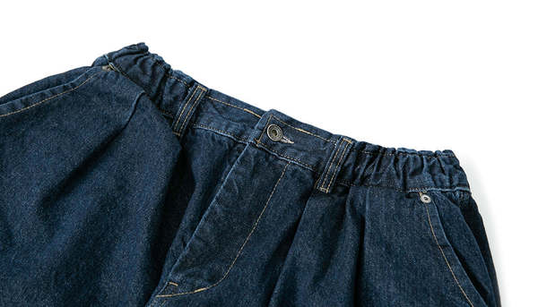 Anglan Rigid Indigo Denim Balloon Pants | Garmentory