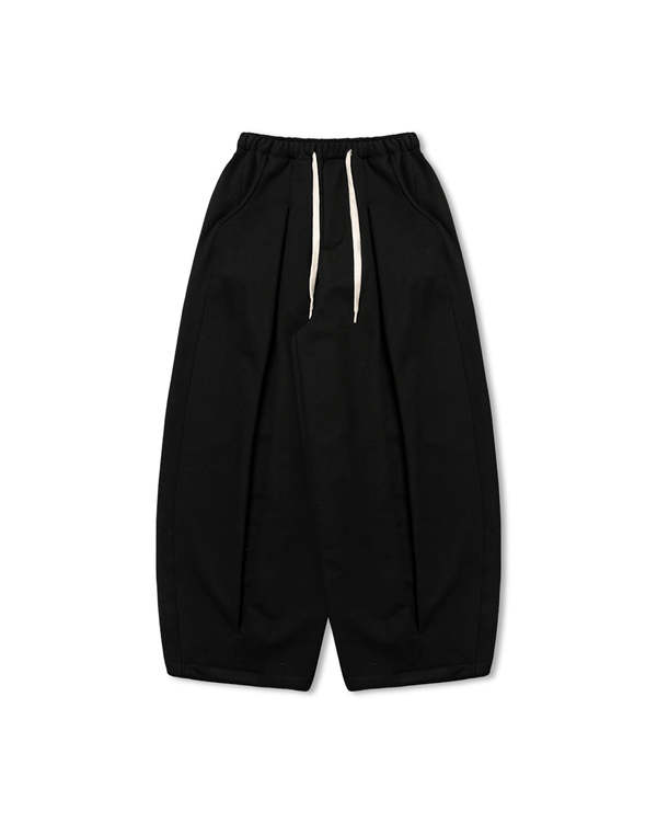 Anglan Valley Tuck Sweat Balloon Pants - Black | Garmentory