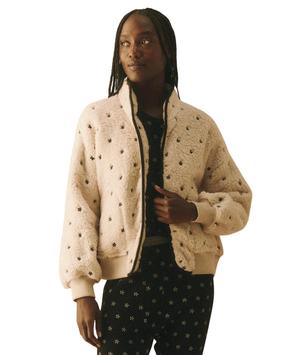 The Great. The Blackbird Jacket - Cream/Black Floral