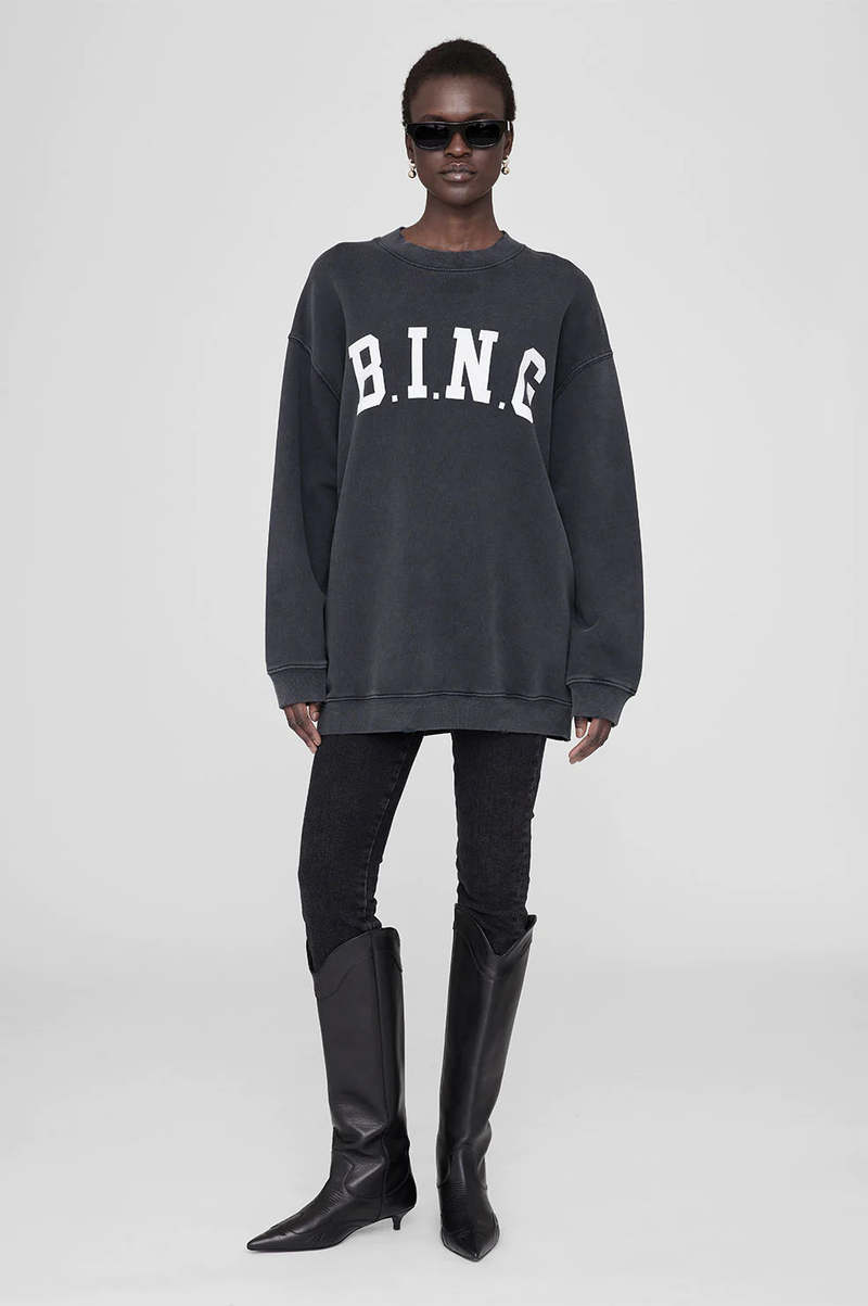 ANINE BING A0510947BLK26BLACK 関税送料込 LIA-TOP---BLACK-CASHMERE-