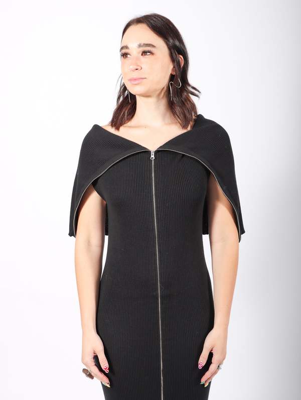 staud black tie dresses Zip me up Front or Back Black dress – MICORÉ GLOBAL CORP main image 1