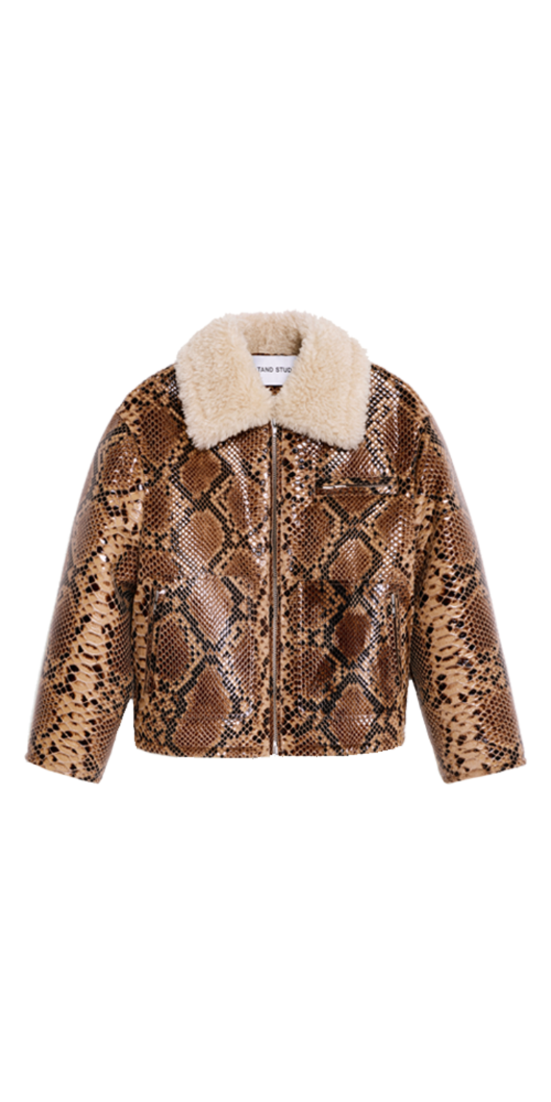 ジャケット・アウター STAND STUDIO oversized faux-fur coat Stand Studio Kaz Jacket | Garmentory