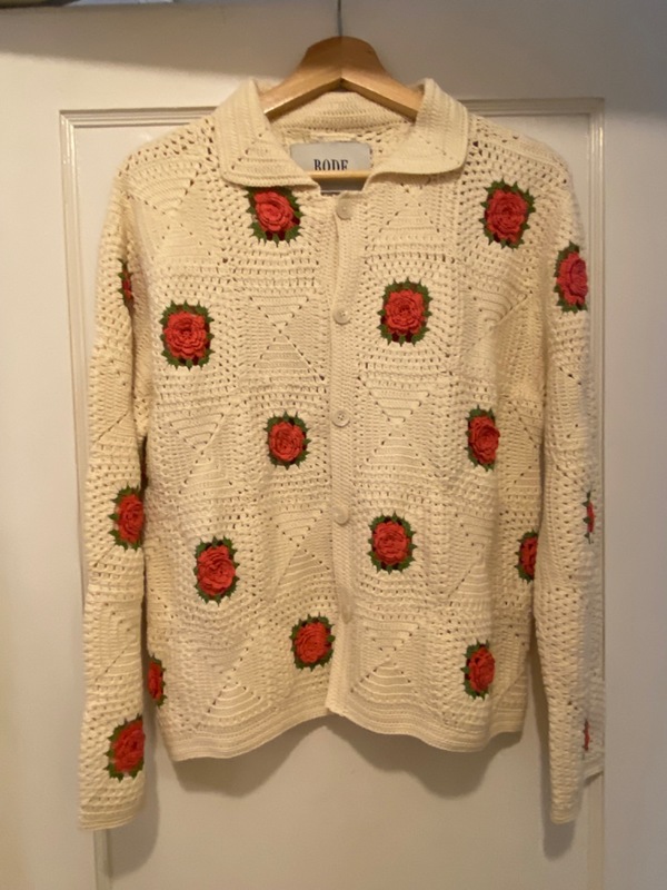 トップス BODE crochet rosette cardigan Rosette crochet shirt cardigan | Garmentory