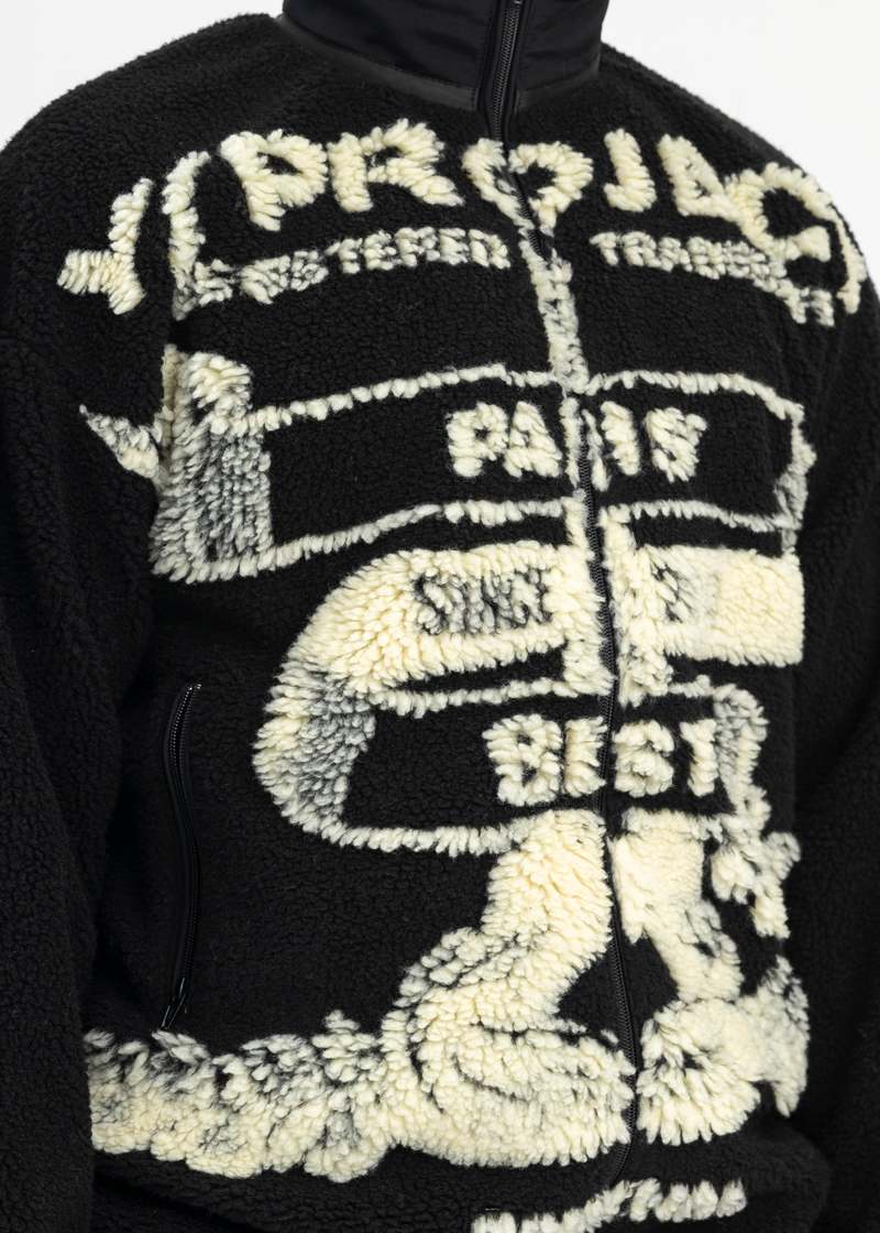Y/project Paris' Best Jacquard Fleece Jacket - Black/White