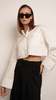 Parentezi Nina Crop Shirt - White - Thumbnail 1