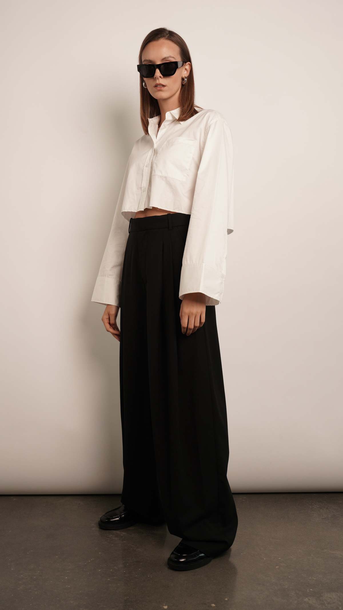 Parentezi Nina Crop Shirt - White - Image 3 of 4