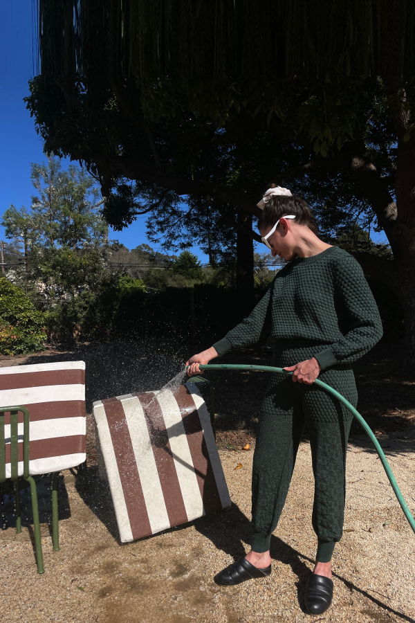 Beklina Pastiche Combo Pants - Pine