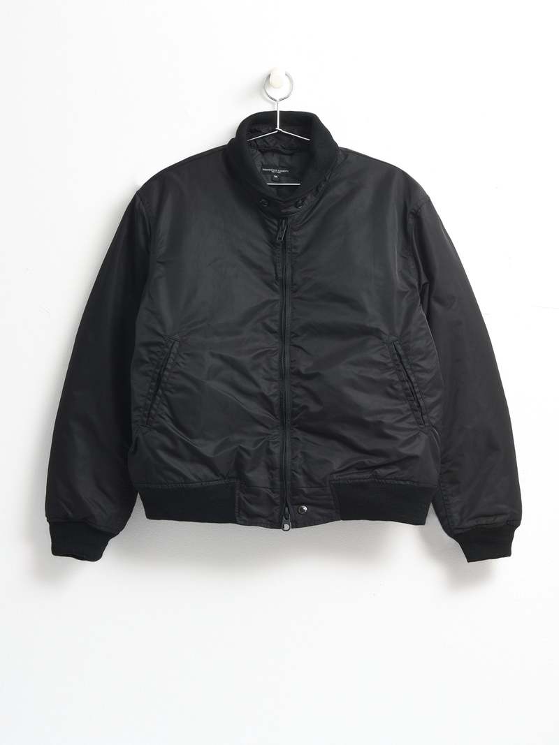Engineered Garments LL Flight Satin Nylon Jacket - Black | Garmentory