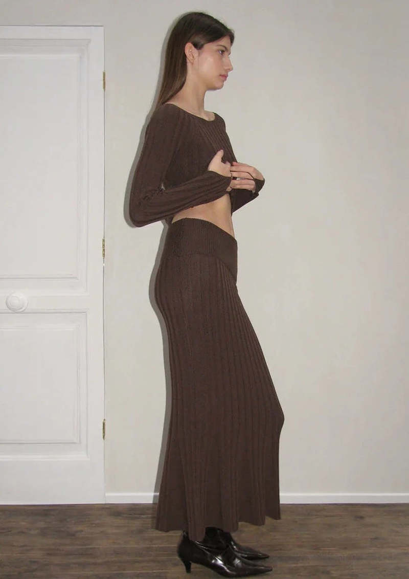 Paloma Wool Mauri Skirt - Brown | Garmentory