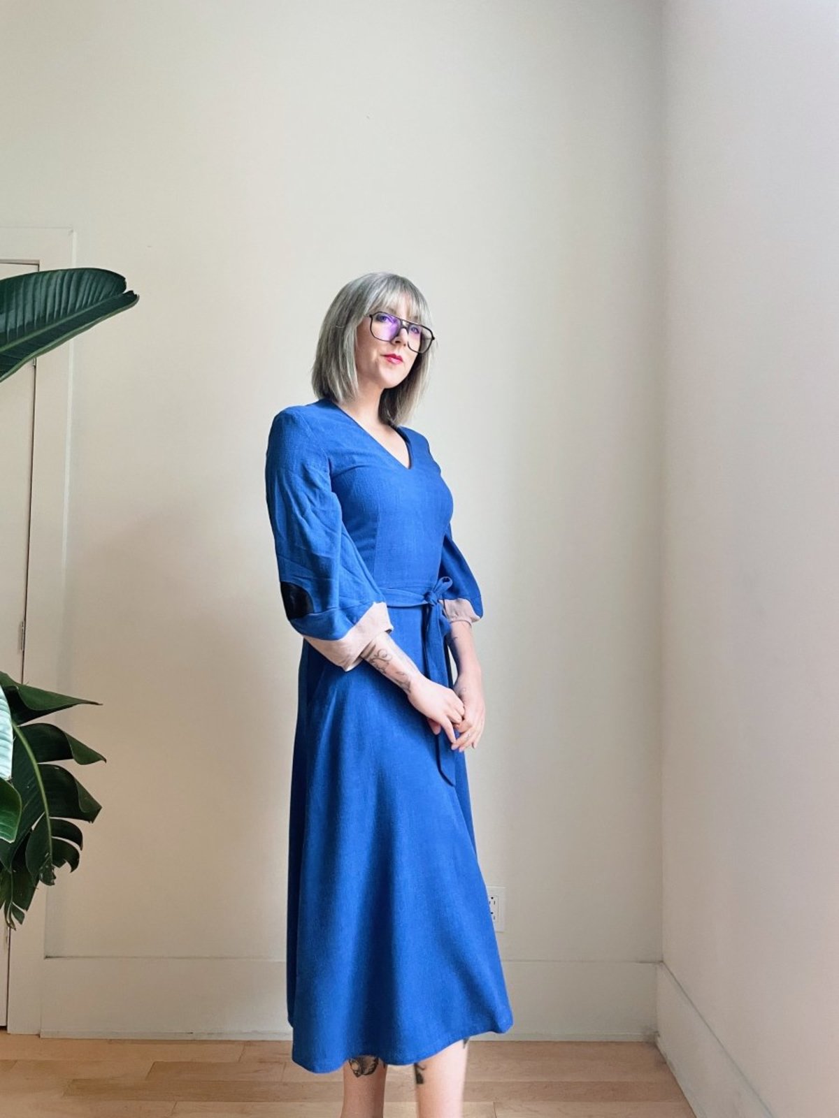 Jennifer Glasgow Zoe Dress Royal Blue Garmentory