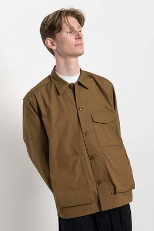 Sassafras Digs Crew Shirt Jacket - Dark Khaki | Garmentory