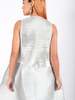 Sleeveless Ripple Dress in Silver by Melitta Baumeister - Thumbnail 9