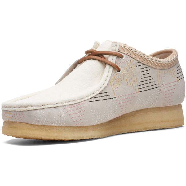 Clarks Wallabee boots - Off White Hairy | Garmentory