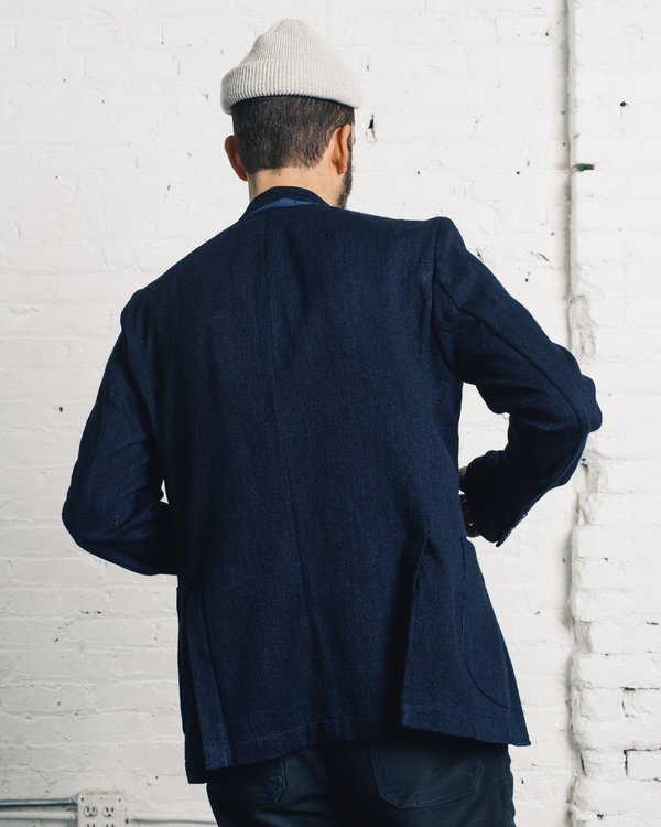 Apolis Indigo Wool Blazer Garmentory