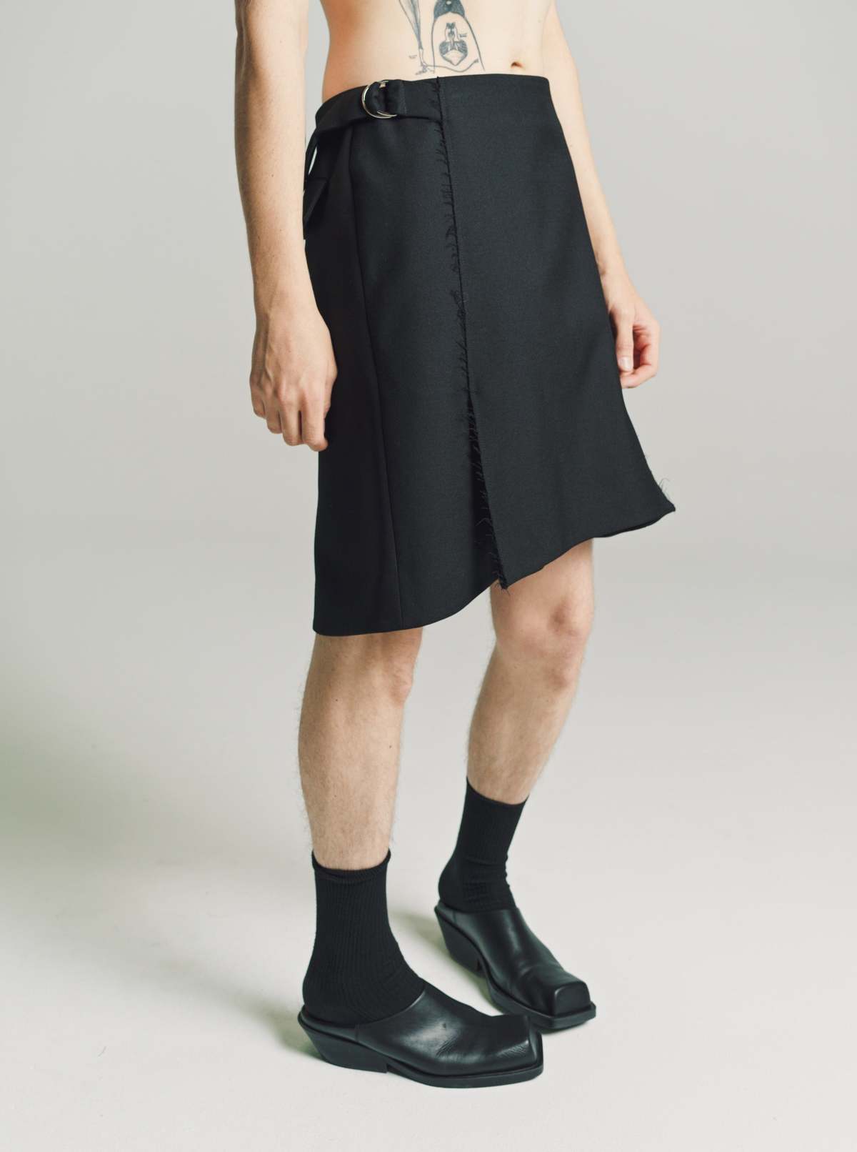 Namacheko Wool Paveley Skirt - Black | Garmentory