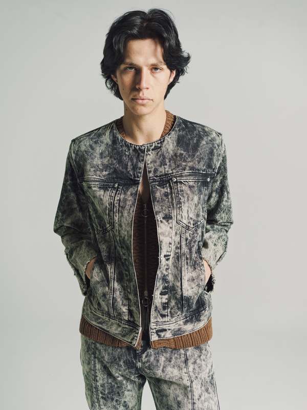 Namacheko Magic Wode Denim Jacket - Ivory Sky | Garmentory