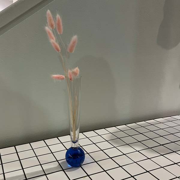 Vintage Circle Vase Blue Garmentory