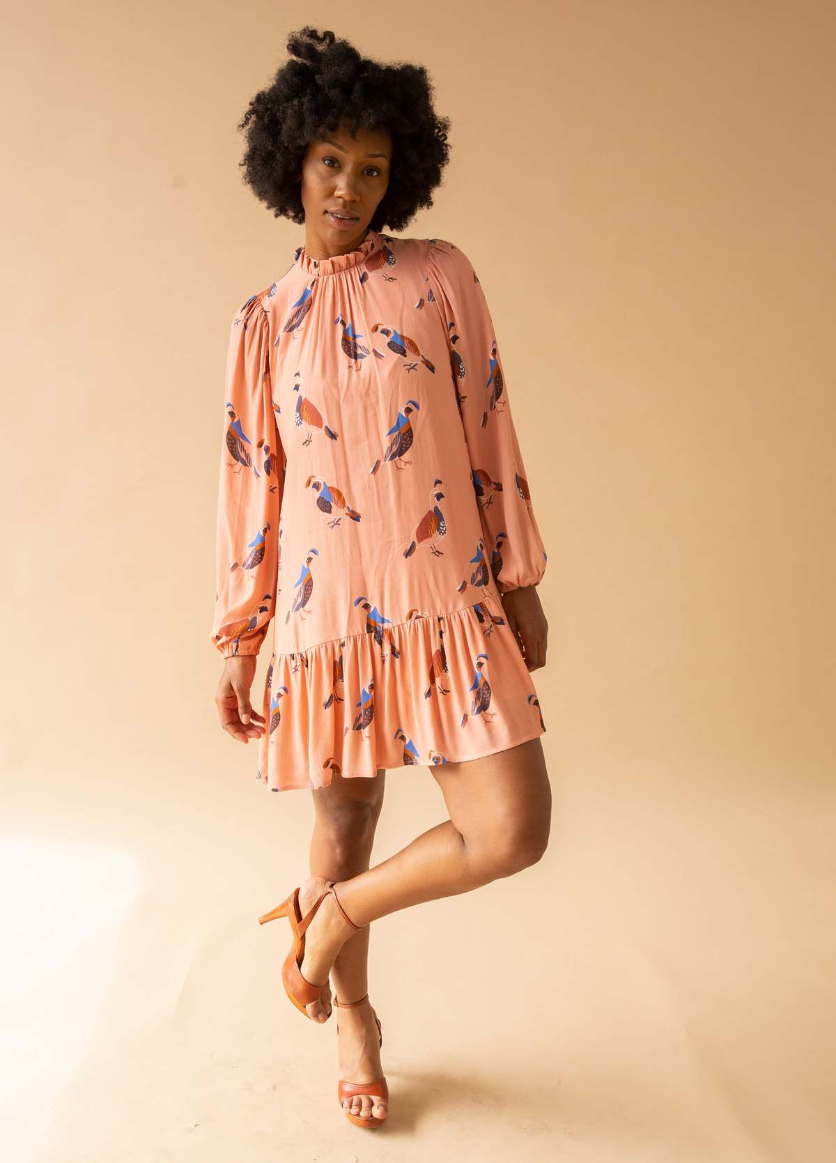 long sleeve formal dress WEDTREND Women Chic Blue Formal Dress with Long Sleeves A-Line Sequins  Party Dress main image 0