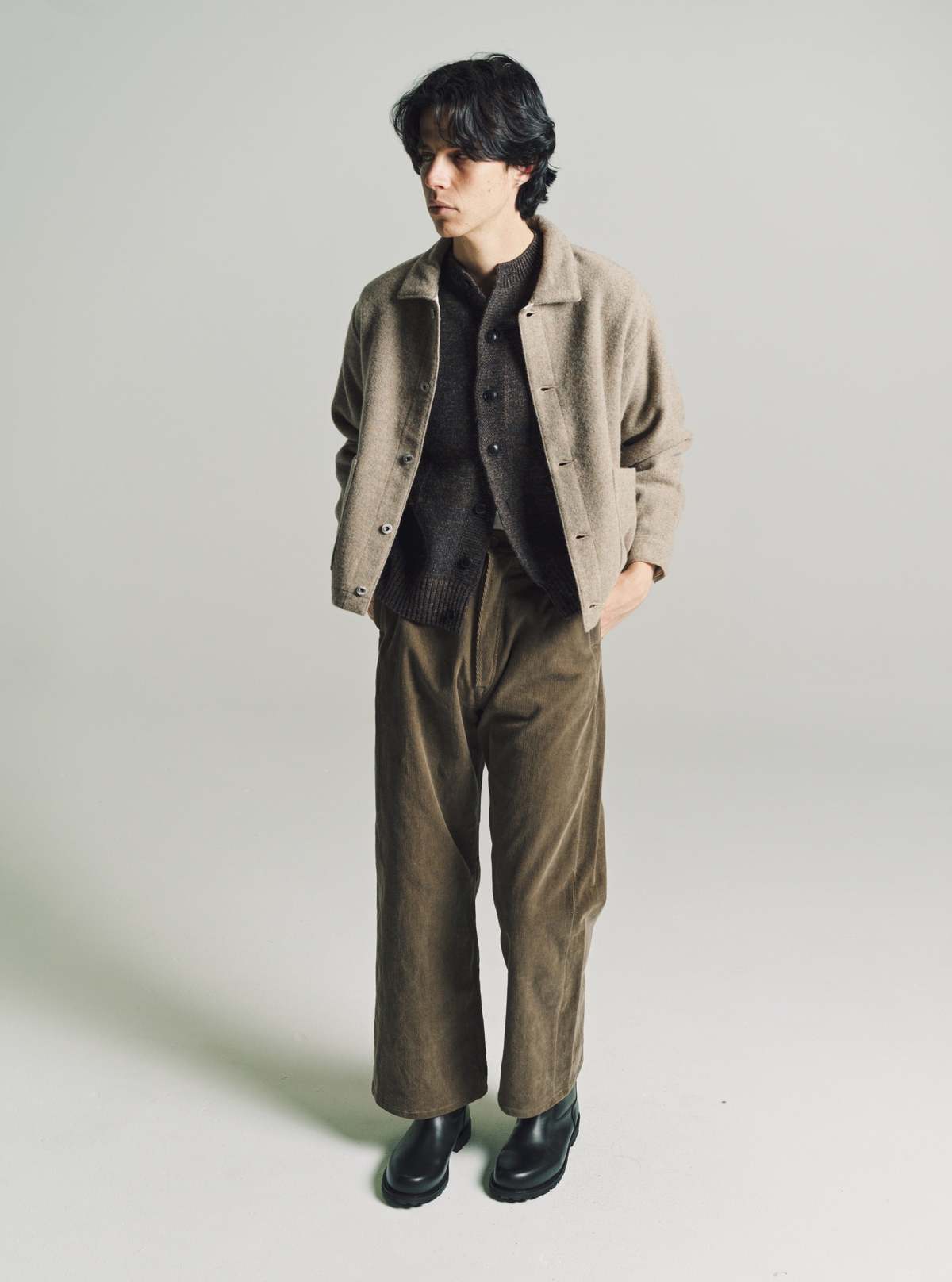 Taiga Takahashi Wool Coverall Jacket - Beige | Garmentory