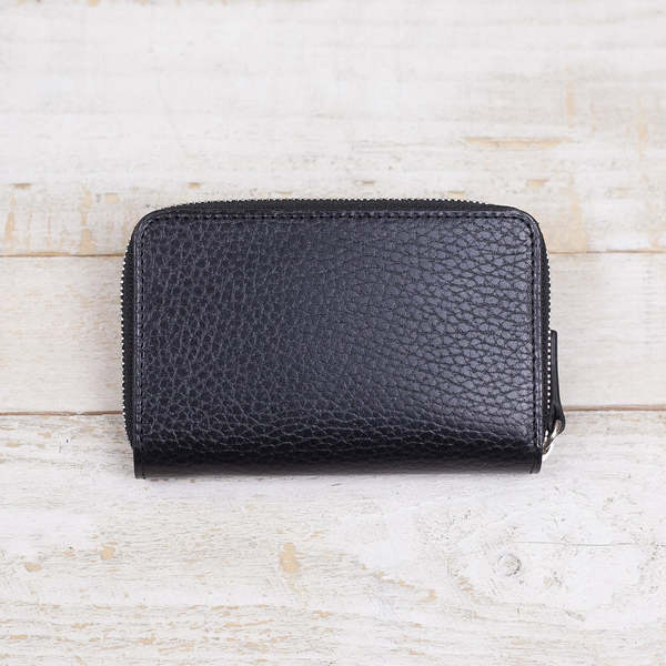 Porter-Yoshida & Co. Glaze Zip Coin Case - Black | Garmentory