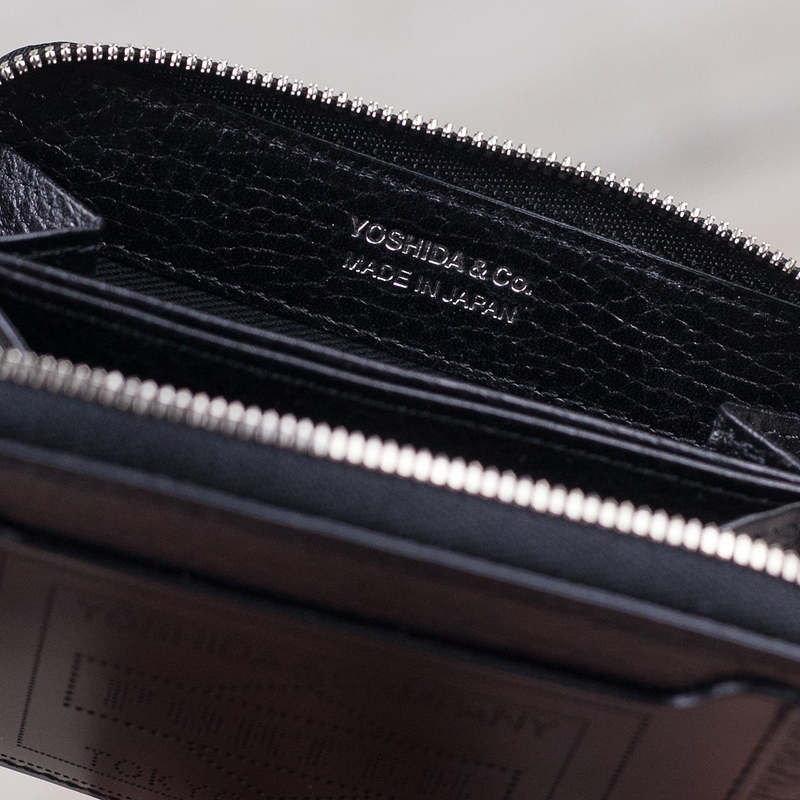 Porter-Yoshida & Co. Glaze Zip Coin Case - Black | Garmentory
