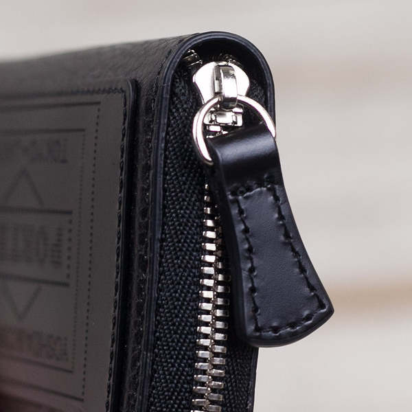 Porter-Yoshida & Co. Glaze Zip Coin Case - Black | Garmentory