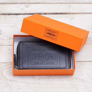 Porter-Yoshida & Co. Glaze Zip Coin Case - Black | Garmentory