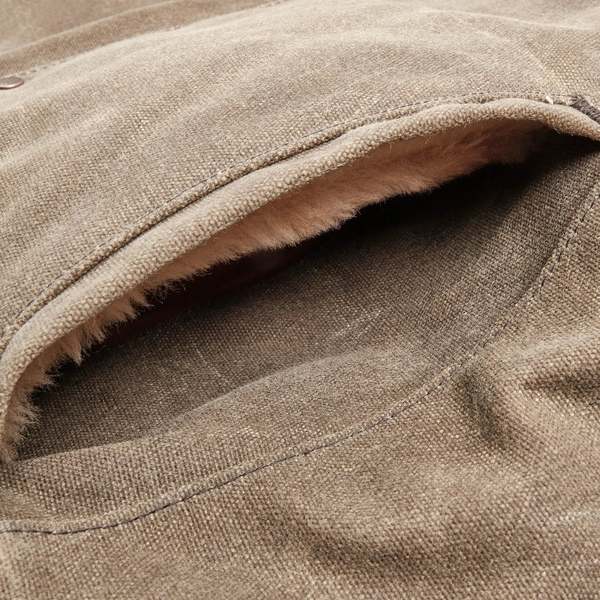 rj 2 waxed canvas 20 ounce tobacco Freenote Cloth RJ-2 20oz Shearling Lined Waxed Canvas Jacket - Tobacco