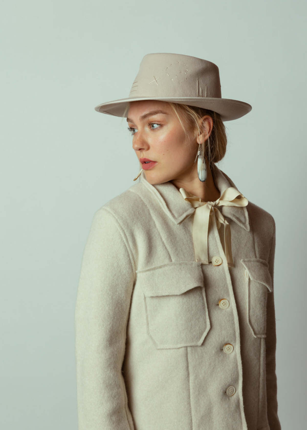 MJ Watson Felted Wool Jacket - Natural - Image 1 of 5
