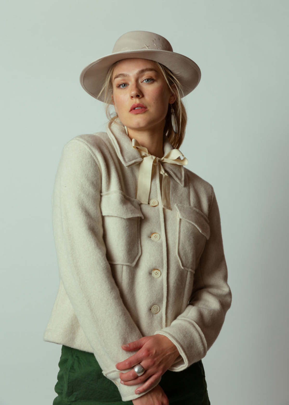 MJ Watson Felted Wool Jacket - Natural - Image 2 of 5