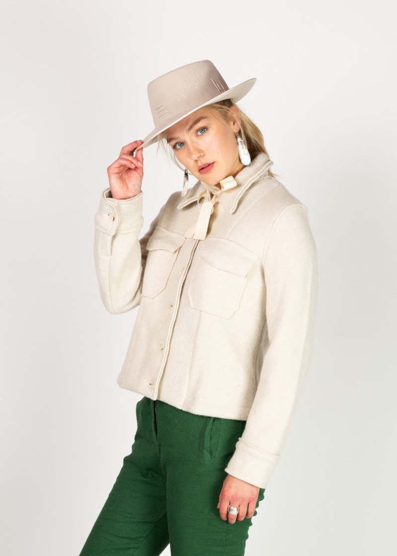 MJ Watson Felted Wool Jacket - Natural