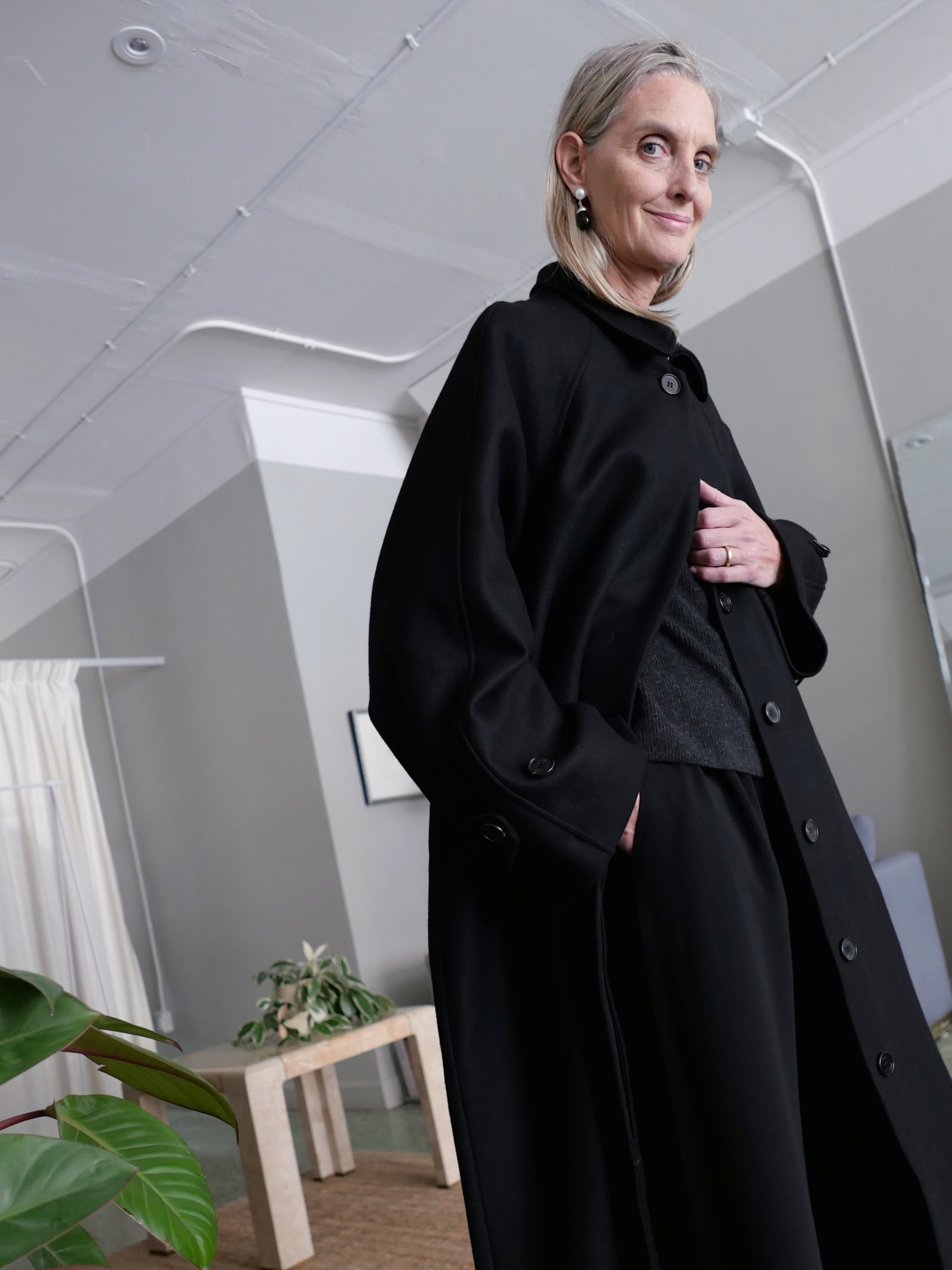 Mark Kenly Domino Tan Studio Caro Coat - Black | Garmentory