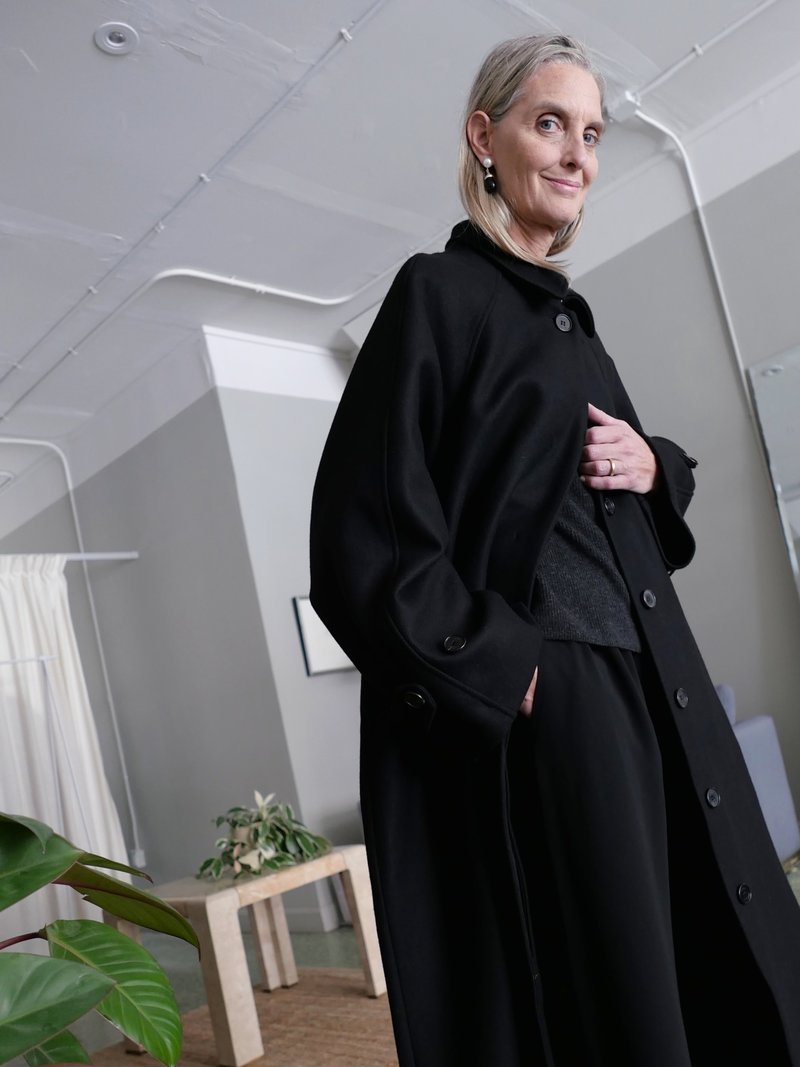 Mark Kenly Domino Tan Studio Caro Coat - Black | Garmentory
