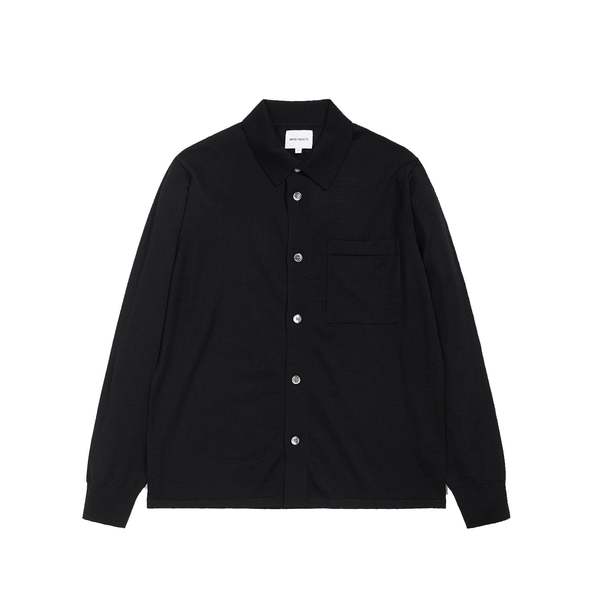 Norse Projects Rollo Tech Merino Shirt - Black