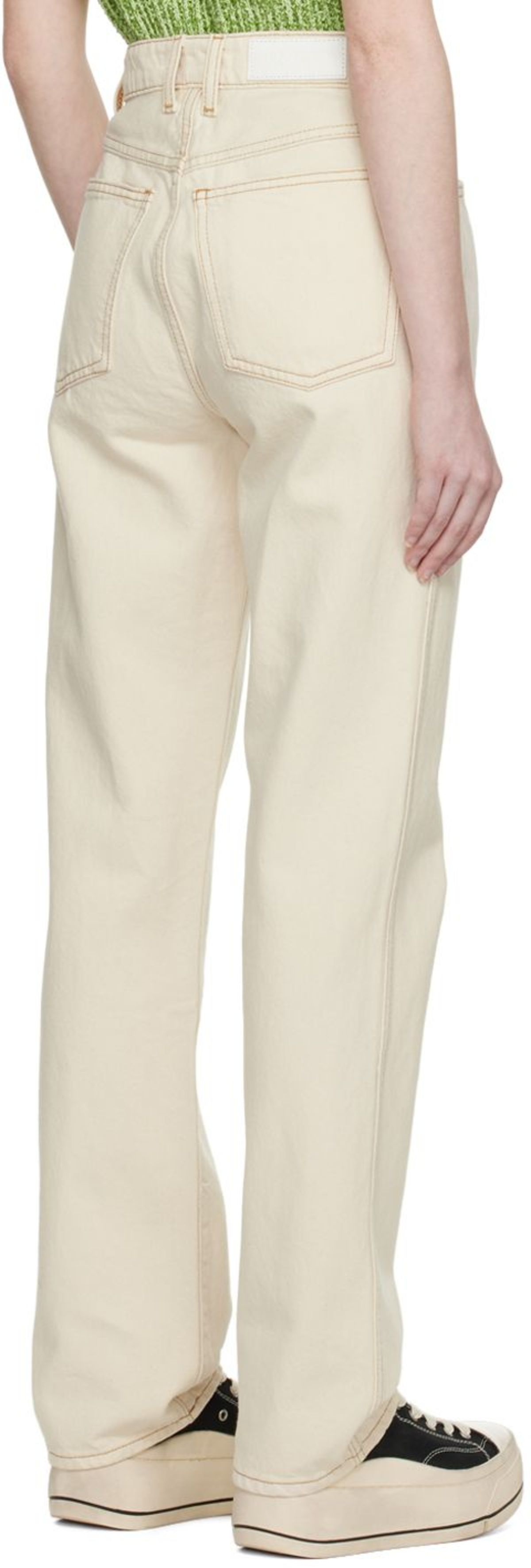 Re/Done Off-White 70s Cigarette Jeans