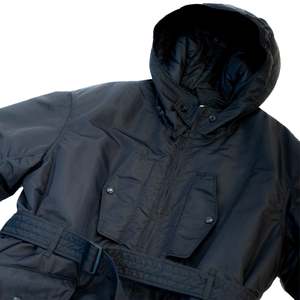 Engineered Garments Flight Satin Nylon Storm Coat - Black | Garmentory