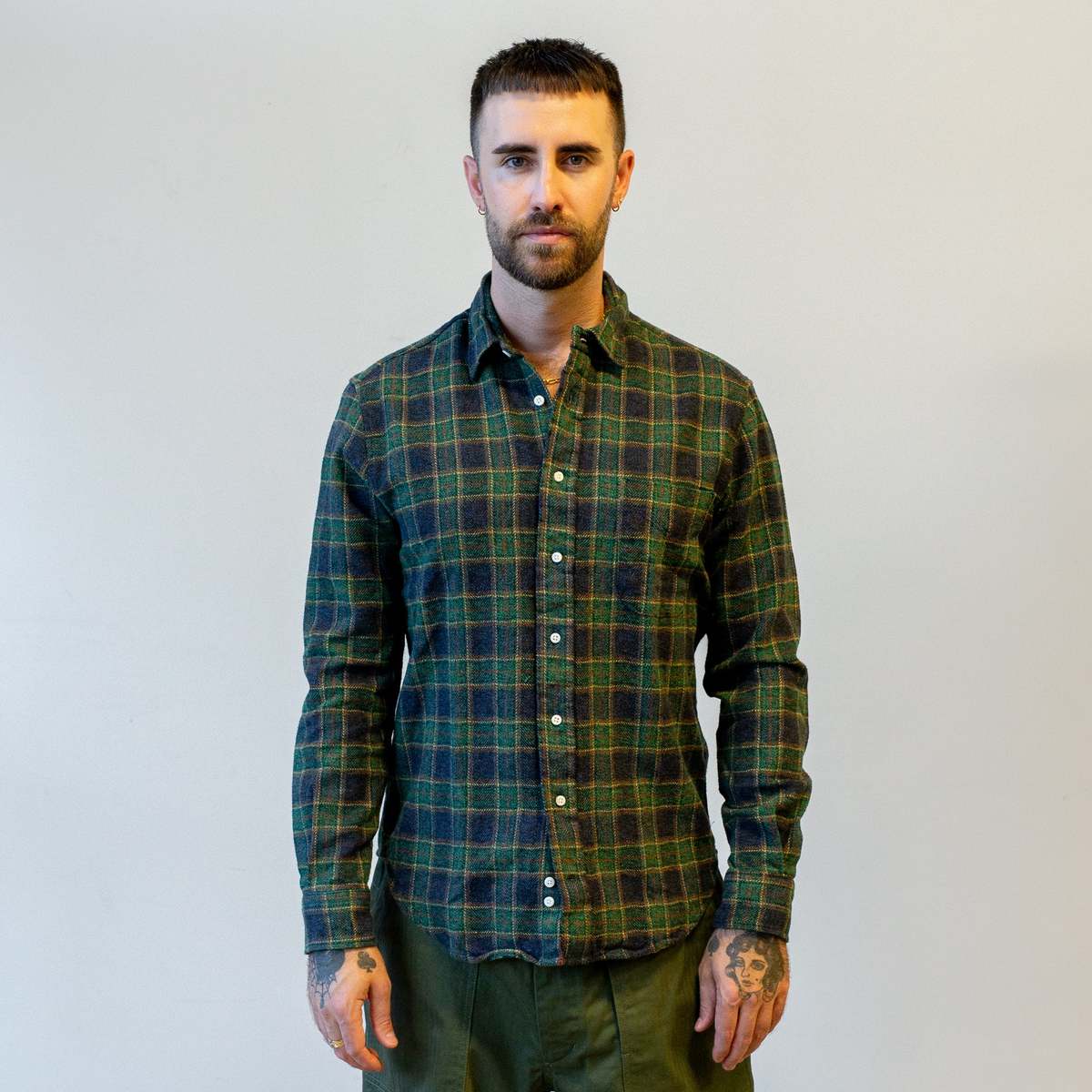 Gitman-Vintage-Green-Cotton-