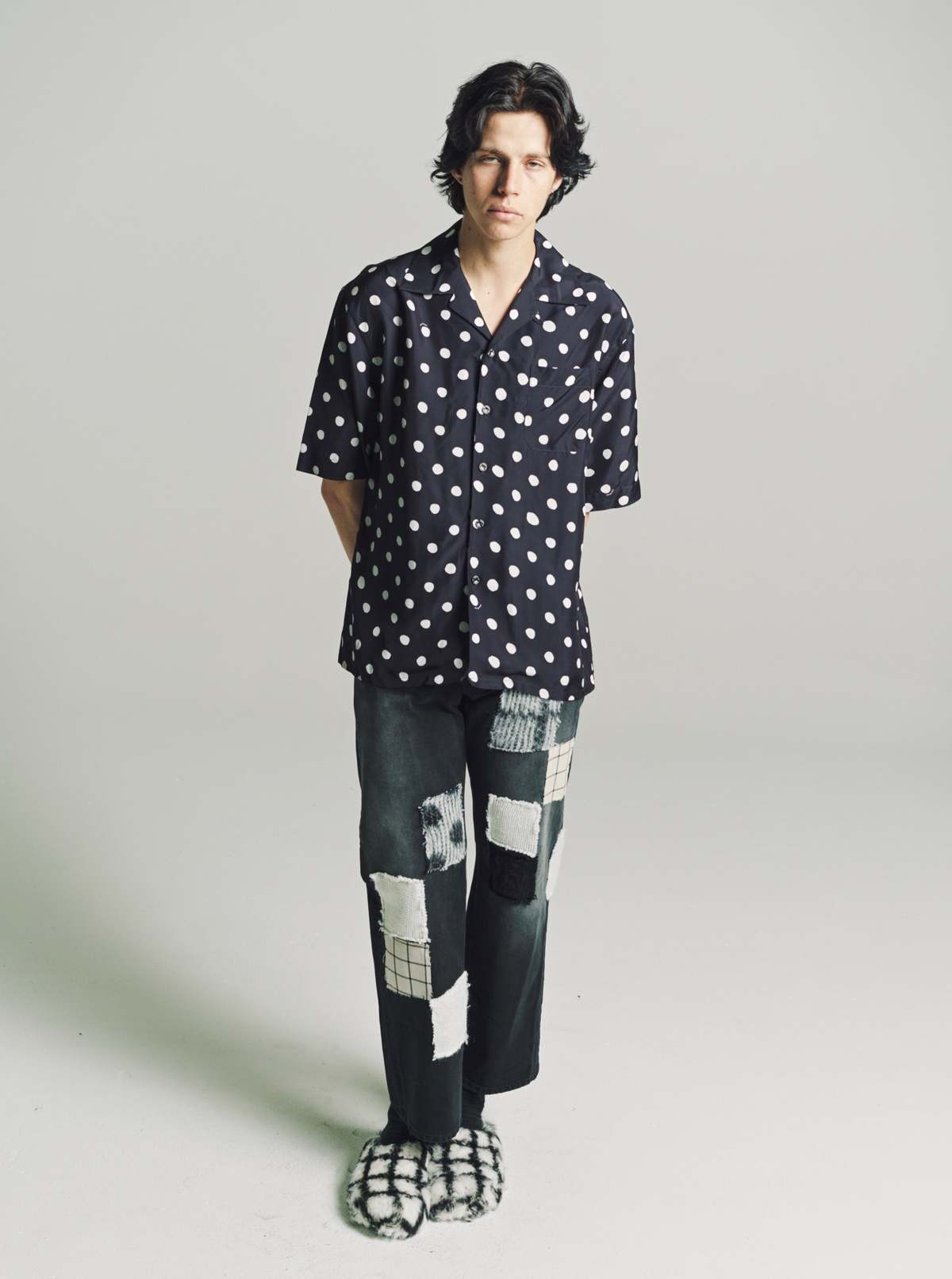 Marni Viscose Short Sleeve Shirt - White Polka Dots | Garmentory
