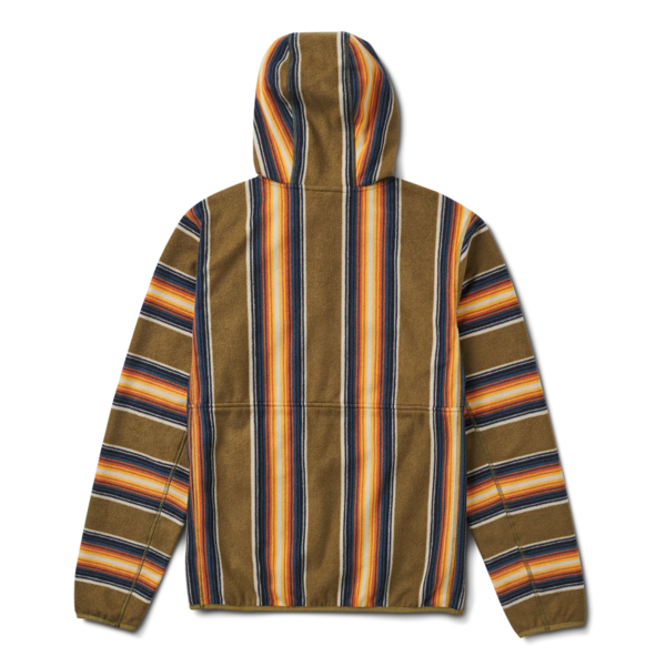Roark Revival Barra Scrambler Hoodie - Dusty Green Barra Stripe