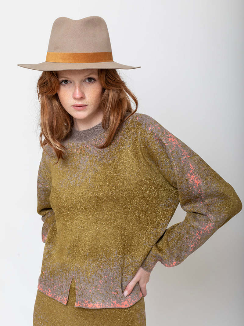 Janessa Leone Ross Fedora - Clay | Garmentory display picture 1