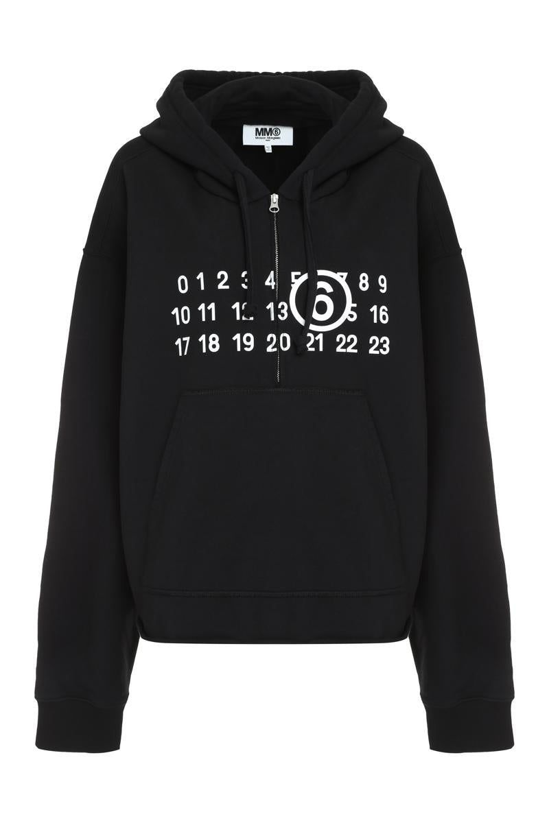 MAISON MARGIELA バッグ グレインカーフスキン ロゴ MM6 MAISON MARGIELA COTTON FULL ZIP HOODIE | Garmentory