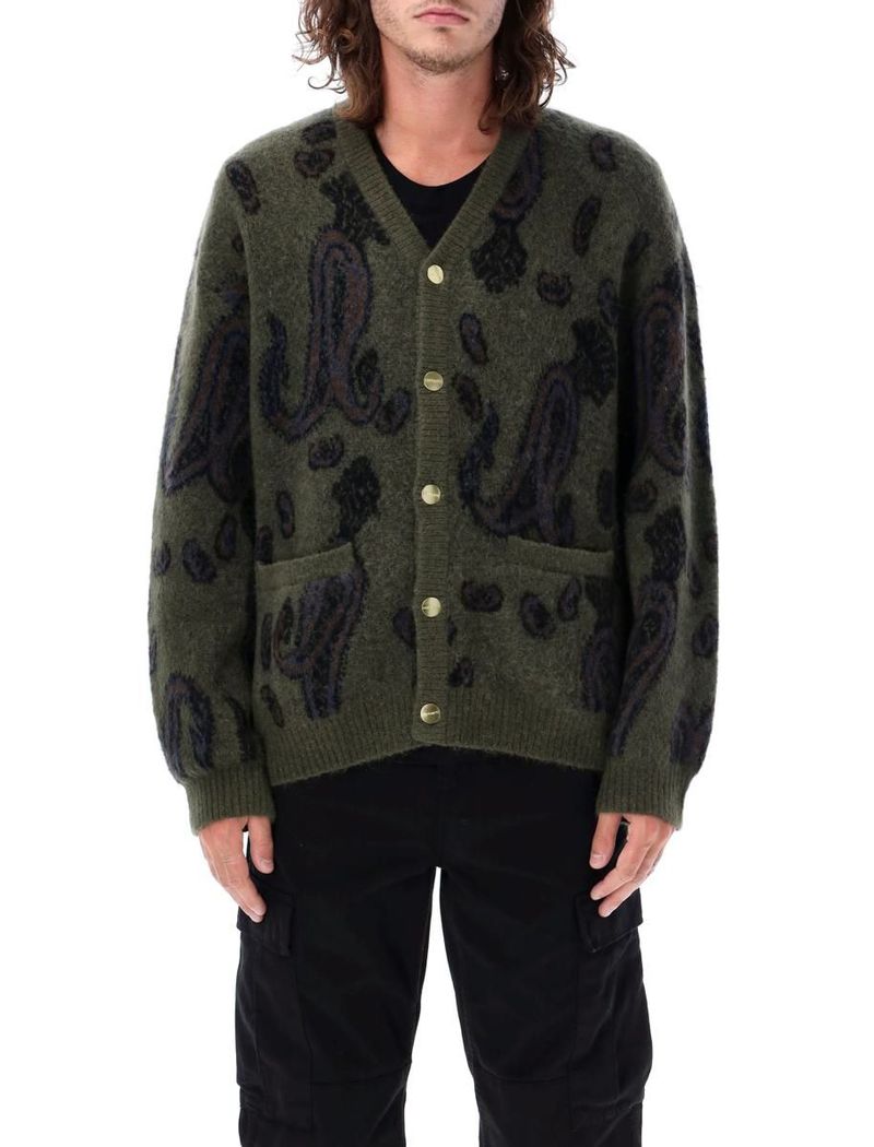 CARHARTT WIP Medford Cardigan - PASLEY JAQUARD PLANT | Garmentory