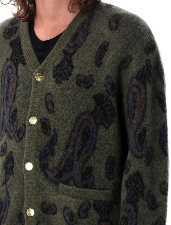 CARHARTT WIP Medford Cardigan - PASLEY JAQUARD PLANT | Garmentory